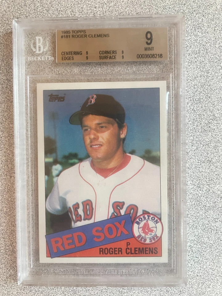 Topps BB 1985 Roger Clemens #181 BGS 9 ¡Como nuevo! Rookie RC Foto 1 de 1