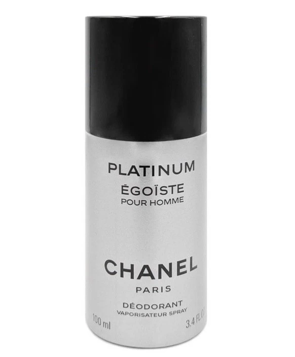 香奈儿 Egoiste 男士白金除臭喷雾 3.4 盎司/100 毫升全新密封 — 第 1/1 张图片
