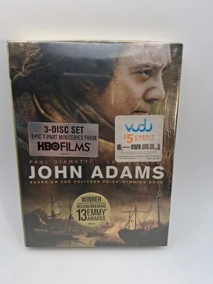 HBO John Adams 3-Disc Box Set 7-Part Miniseries DVD New  Sealed Paul Giamatti - Image 1 of 4