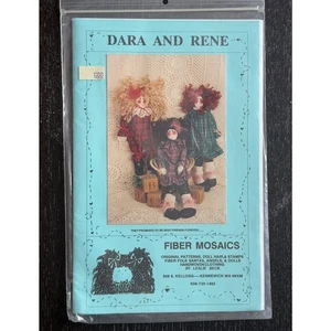 Fiber Mosaics Dara And Rene 15" Doll Pattern UNCUT 1991 - Picture 1 of 3