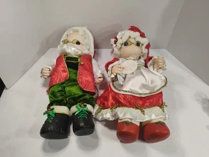 Vintage Precious Moments Mr. Santa & Mrs. Claus Puppen 90er Neu mit Etikett limitiert auf 5000 - Bild 1 von 16
