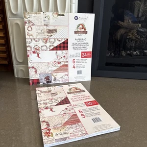 Prima 12x12 Papierblock mit Folie Weihnachten Urlaub plus Bonus Papierblock!!! - Bild 1 von 3