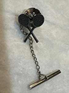 James Avery Tennis Racket Tie Pin - Picture 1 of 3
