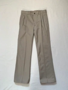 NWT Boys Chaps School Uniform Pleated Khaki Twill Pants 12 R - Picture 1 of 7