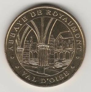 A 2004 TOKEN MEDAILLE MONNAIE DE PARIS -- 95 270 N°1 ABBAYE DE ROYAUMONT VAL - Picture 1 of 2