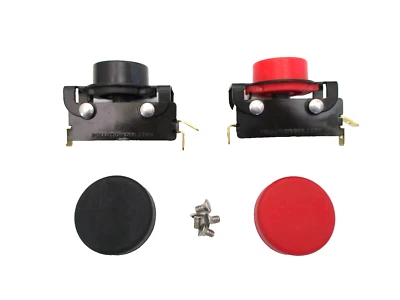 Interruptor Mezclador Hobart, ON OFF con Cubiertas y Tornillos, Rojo y Negro, Par de 2 Foto 1 de 4