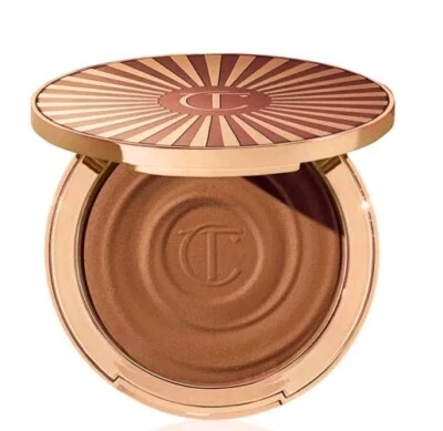 CHARLOTTE TILBURY Beautiful Skin Sun-Kissed Glow Bronzer 2 MEDIUM Retail $58 - Image 1 of 4