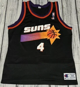 Vintage Michael Finley Phoenix Suns Champion NBA Black Jersey Size Large 44 Rare - Picture 1 of 7