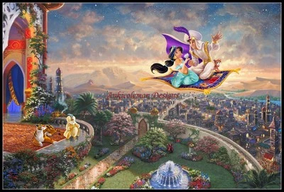 Aladdin - DIY Chart Counted Cross Stitch Patterns Needlework Embroidery DMC  - Image 1 of 2