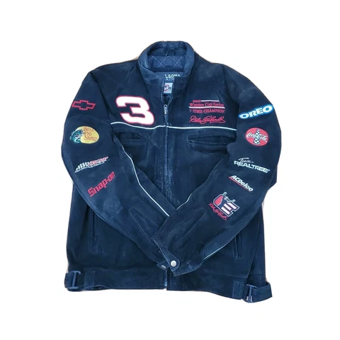 Dale Earnhardt Sr Goodwrench Plus Chase Brand Leather Jacket Snap-on Size L Cover