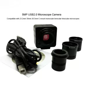New 5MP USB Monocular Binocular Trinocular Microscope Camera Digital Eyepiece HD - Picture 1 of 22