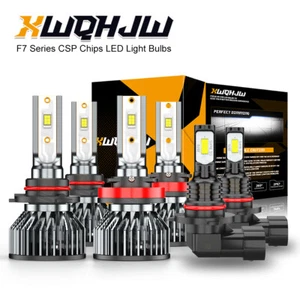 6000K White Bulbs For 2015-2018 Ford F150 Combo LED Headlight Fog Light Kit - Picture 1 of 8