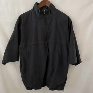 IZOD XFG Herren Größe XL Golf Windbreaker Jacke Half Zip Halbarm Schwarz - Bild 1 von 12