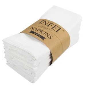 Plain Color Dinner Cloth Napkins Set of 12 15.7 x 11.8 Inches Reusable Cotton... - Picture 1 of 7