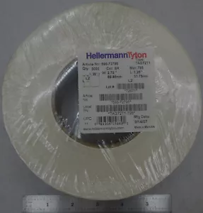 3000 HellermannTyton TAG72T1 Thermal Transfer Labels 2.75x1.25" Poly Silver #2 - Picture 1 of 2