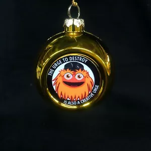 Adorno GRITTY Santa Volantes mascota ADORNO DE NAVIDAD NHL mascota arenosa! - Imagen 1 de 7