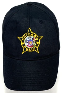 Cappello da baseball CPD - LOGO RICAMATO CHICAGO POLICE DEPT - Nero - Cappellino poliziotto - Foto 1 di 6