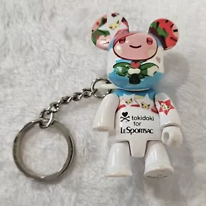 Qee Bear Tokidoki Le Sportsac Figurine Key Chain Charm Adorable Missing Hand - Picture 1 of 5