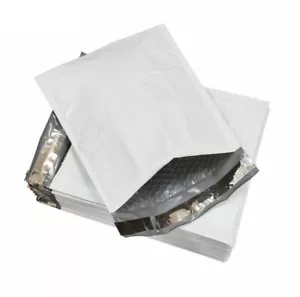 Lotto 1000pz Buste Autoimbottite Poly Bubble Mailer 4" x 9,5" per Imballaggio - Foto 1 di 5