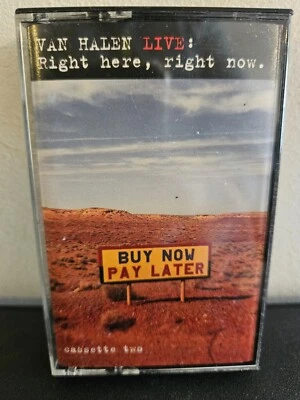VAN HALEN Right Here, Right Now. 1993 CASSETTE TAPE GREATEST HITS LIVE HARD ROCK - Image 1 of 4