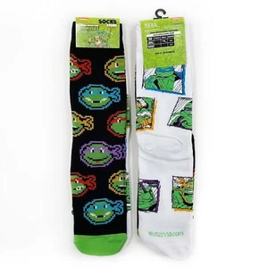 Calcetines Teenage Mutant Ninja Turtles Crew Hombre Mujer TMNT Nickelodeon Años 90 Regalo - Imagen 1 de 9