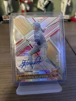 Shervyen Newton - Mets SSP /75 ON-CARD AUTO 🔥 2019 Elite Extra Edition - MINT - Image 1 of 2