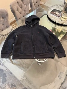 Tommy Hilfiger Hooded Sherpa (Faux Fur) Jacket Size Large - Picture 1 of 13