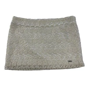 Abercrombie Kids Metallic Floral Lace Mini Skirt White Gold Girl's 10 - Picture 1 of 4