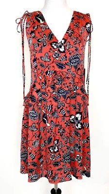 Nordstrom Signature Silk Red Paprika Indio Dress Retails $269 Price $98 Size 2 - Image 1 of 4