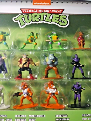 Teenage Mutant Ninja Turtles Serie 1 Diecast Nano Metalfigs Nickelodeon Jada Foto 1 de 4