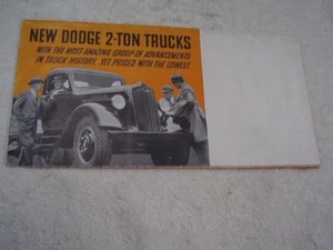 1936 DODGE TRUCK BROCHURE ORIGINAL FREE POSTAGE - Picture 1 of 5