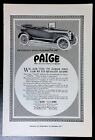 Print Ad 1915 Paige Fairfield Seven Passenger Convertible Detroit Mich