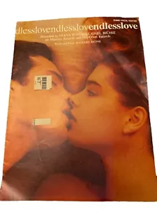 Endless Love 1981 Sheet Music Diana Ross Lionel Richie Polygram Pic - Picture 1 of 2