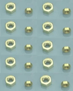 Tuercas hexagonales 20 unidades M2 para cabezales de horquilla casquillos de soldadura modelo de avión - Imagen 1 de 1