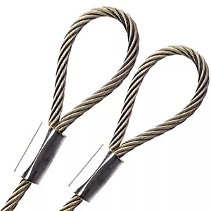 Cuerda de alambre trenzado de acero inoxidable grado 316, 3/16" x 1-75 ft (desnudo) - Imagen 1 de 1