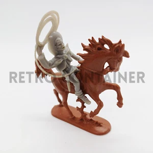 Vintage Soldatini Spielzeug Soldaten - West Germany Cowboy + Pferd Far West Indianer - Bild 1 von 1