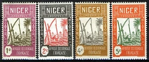 Níger francés 1926-27, 1-5c pozo montado sin montar o nunca montado, Yv 29-32 - Imagen 1 de 1