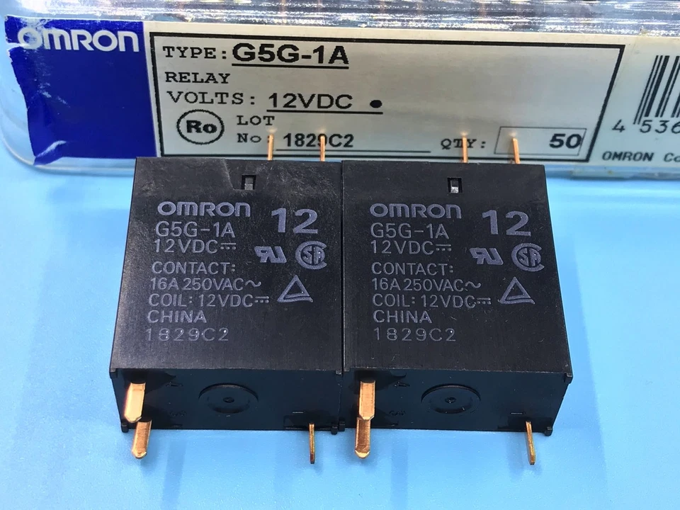 New G5G-1A 12VDC Power Relay 16A 250VDC 3 Pins x 10pcs - Image 1 of 1