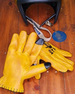 Godwerk Flaco Top Premium Bikers Motorcycle Chopper Shank Chicano Club gloves - Image 1 of 4