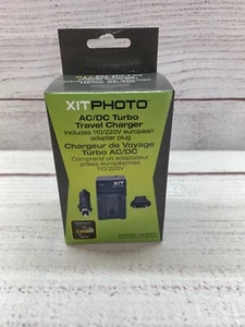 XITPHOTO AC/DC Turbo Travel Charger w/110/220V European Adapter Plug Canon NB-6L - Picture 1 of 5