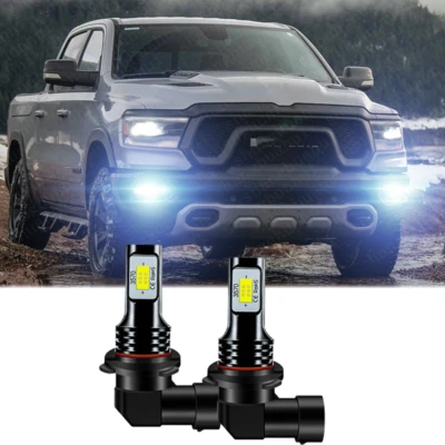 9006 LED Fog Light Bulbs for Dodge RAM 1500 2500 3500 2013-2015 2016 2017 2018 - Image 1 of 4