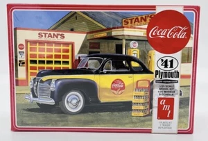AMT Coca-Cola '41 Plymouth Coupe 1:25 Scale Plastic Model Kit 1197 NIB - Picture 1 of 3