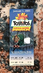Alex Smith Signed Autograph Authentic 2005 Tostitos Fiesta Bowl Ticket Utes USA - Picture 1 of 1