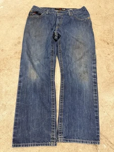Ariat FR M4 38x30 (37x30) Low Rise Boot Fire Resistant Western Jeans *FLECKEN - Bild 1 von 11