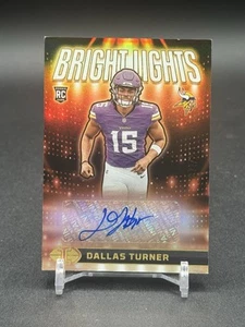 2024 Panini Illusions Dallas Turner Bright Lights Signatures Auto /299 RC Rookie - Picture 1 of 2