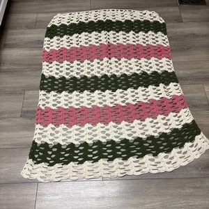Vintage Handmade afghan throw 52” X 40” - Picture 1 of 7