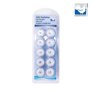 Juego de 10 velas de té LED impermeables con pilas decoración boda Navidad decoración - Imagen 1 de 2