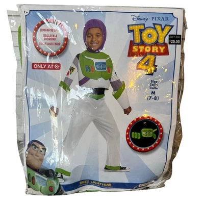 Disfraz Disney Buzz Lightyear niños talla 7-8 Toy Story Pixar brilla en la oscuridad  Foto 1 de 4