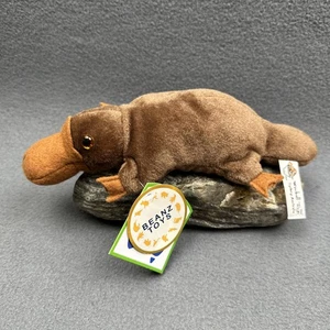 Windmill Toys Australian Platypus Brown Beanz Toys Bean Bag Plush Toy W/Tags - Picture 1 of 13
