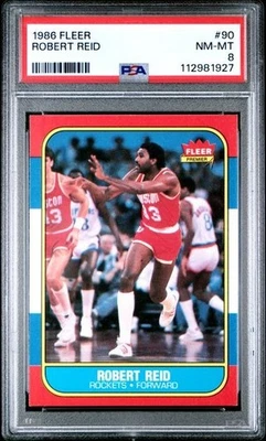1986 FLEER ROBERT REID #90 PSA NM-MT 8 90/132 - Image 1 of 2